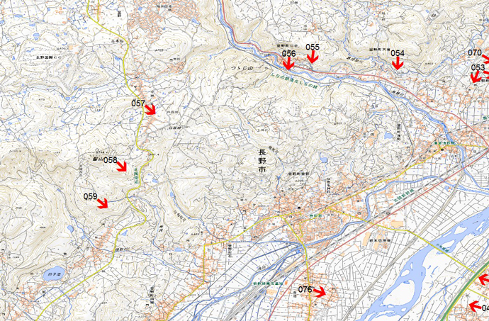 10月13日撮影　標定図2　長野県千曲川
