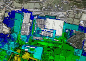 High density 3D topographic data contributes for flood risk mapping.