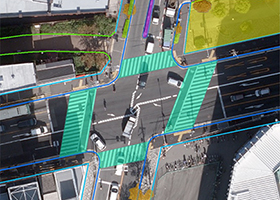 High precision map creation for managing accessories around the road.