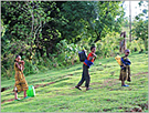 Children going to fetch water