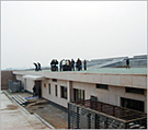 Museum constructed half underground so as to preserve the natural scenery