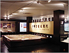 Exhibition of artifacts in the museum