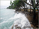 Coastal erosion in Tuvalu