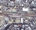 博多駅周辺垂直写真（デジタルモザイク）