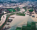 飯塚市穂波川・遠賀川 合流部付近