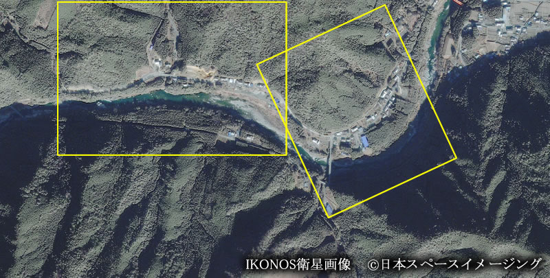 ■災害前写真：：滝谷地区・里中地区（IKONOS衛星画像