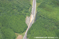 鹿児島県 斜め写真 10．菱刈町永池付近【法面崩壊】