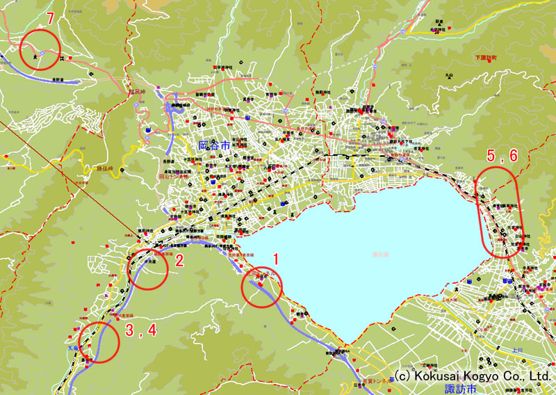 諏訪　位置図