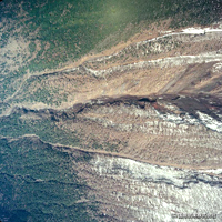 富士山スラッシュ雪崩災害 垂直写真 C5
