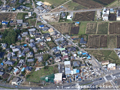 台風18号による茨城県土浦市の竜巻被害　10月9日撮影　斜め写真　茨城県土浦市　宍塚地区