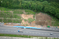 平成22年5月23日　三重県亀山市　東名阪道の土砂崩れ　斜め写真  三重県亀山市 A