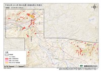 崩壊地等分布図 ⑥