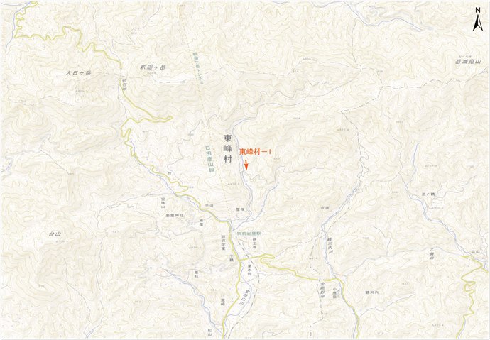 7月9日撮影　標定図　東峰村