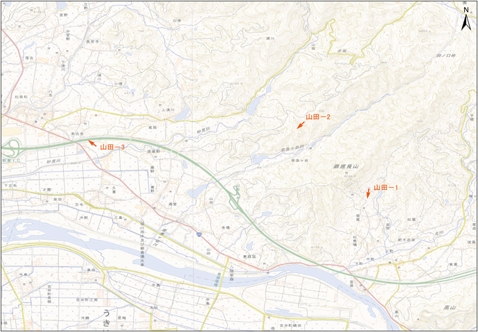 7月9日撮影　標定図　米山西地区