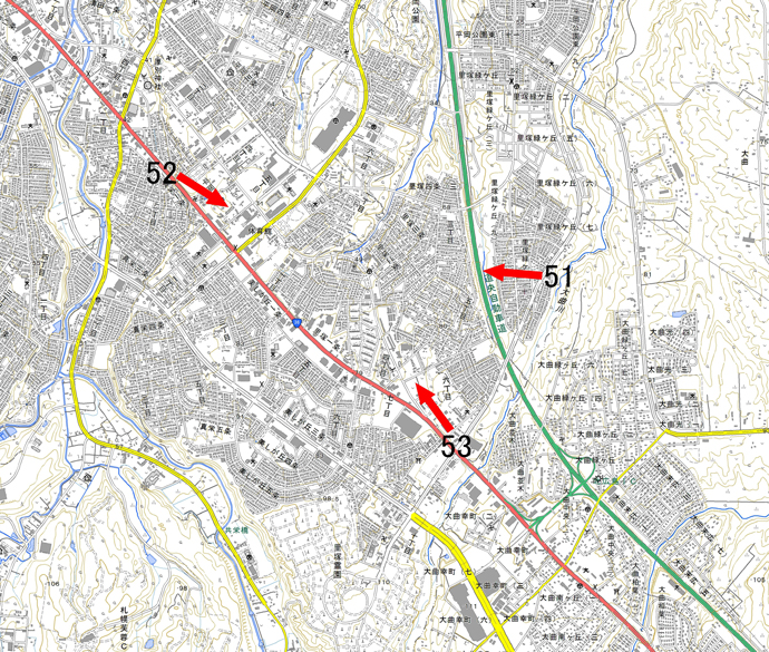 9月6日撮影　標定図　札幌市清田区