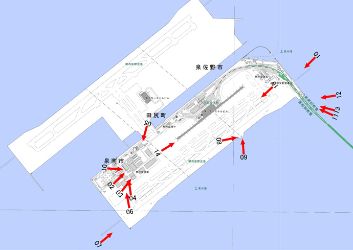 9月5日撮影　標定図　関西国際空港
