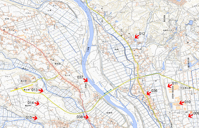 10月16日撮影　標定図1　茨城県那珂川