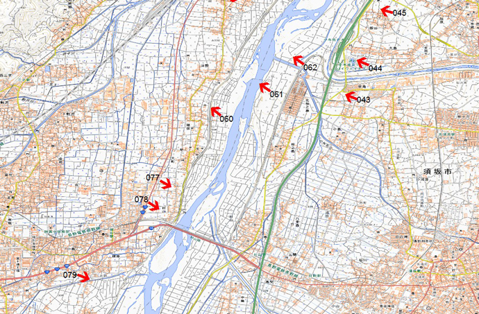 10月13日撮影　標定図3　長野県千曲川