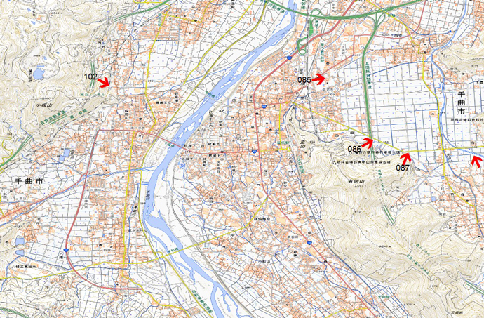 10月13日撮影　標定図7　長野県千曲川