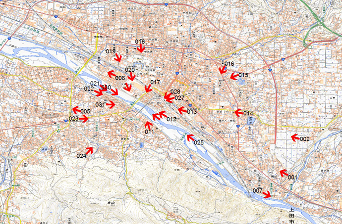 10月13日撮影　標定図11　長野県千曲川
