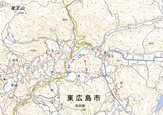 7月16日撮影　東広島市河内町宇山地区