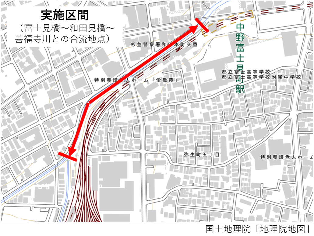 本実証実験の実施区間