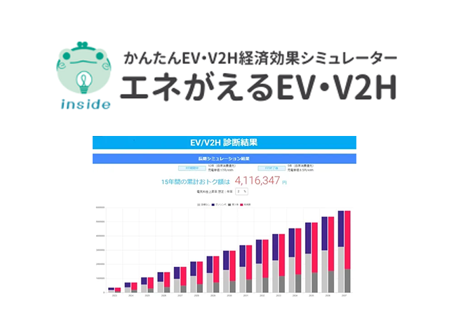 EV・V2H経済メリットシミュレーション エネがえるEV・V2H