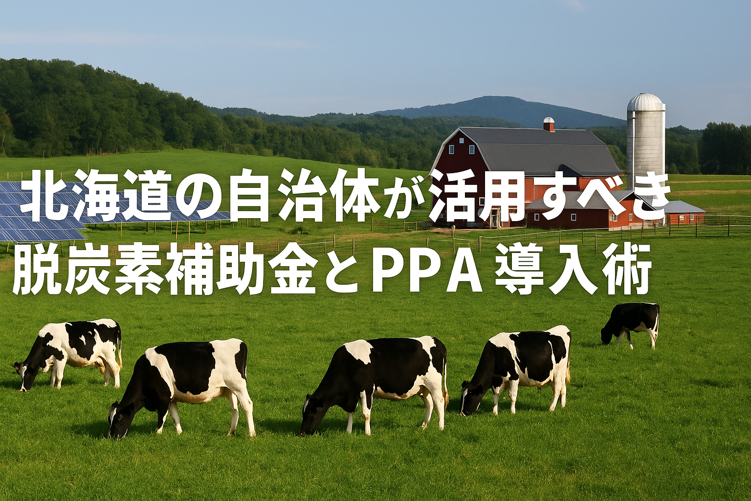 北海道の自治体が活用すべき脱炭素補助金とPPA導入術